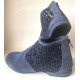 TOBOOTS BRODEES BLEUES ENSEMBLE