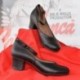 Chaussures "1950's Low Heeled black d'Orsay"